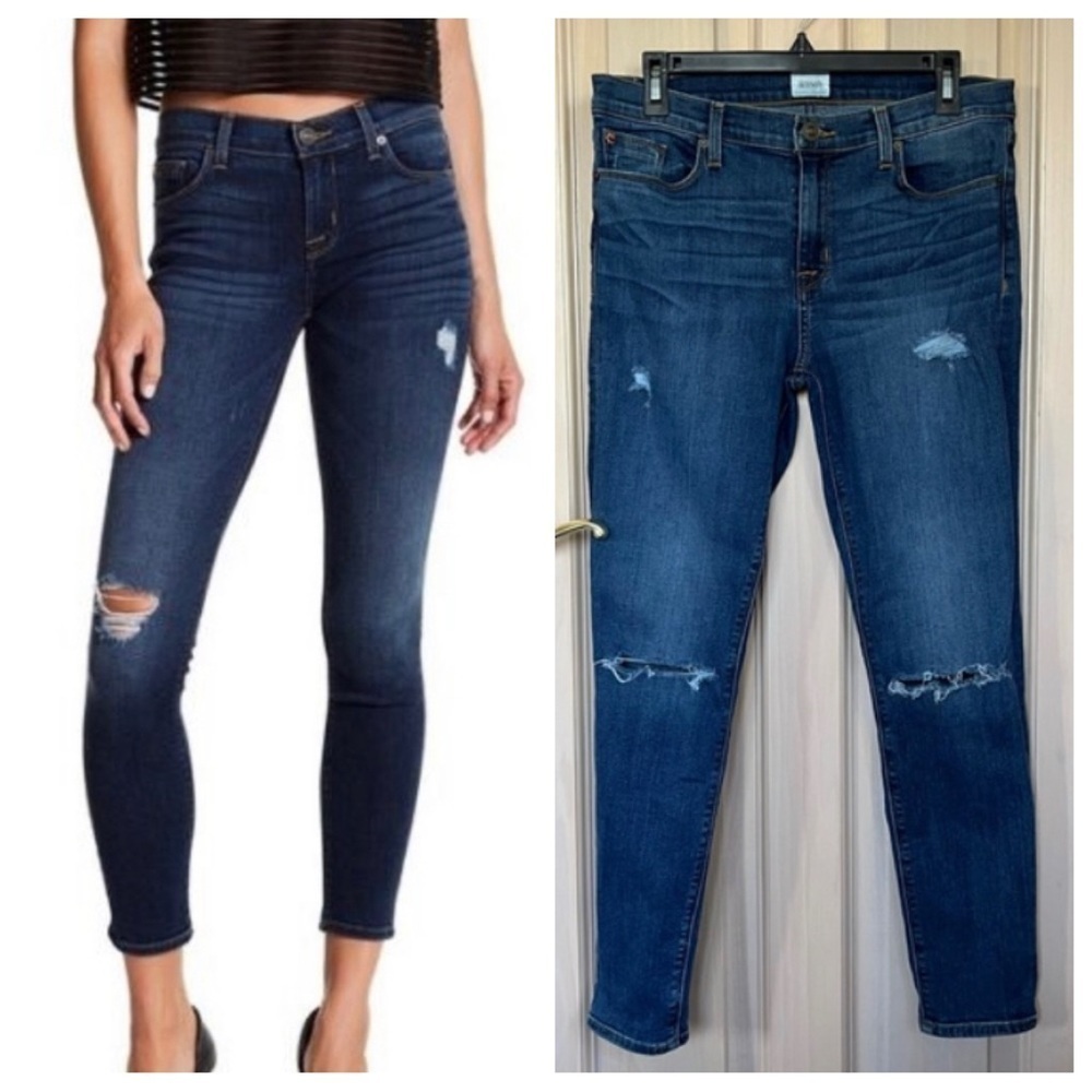 Distressed Blue Jeans